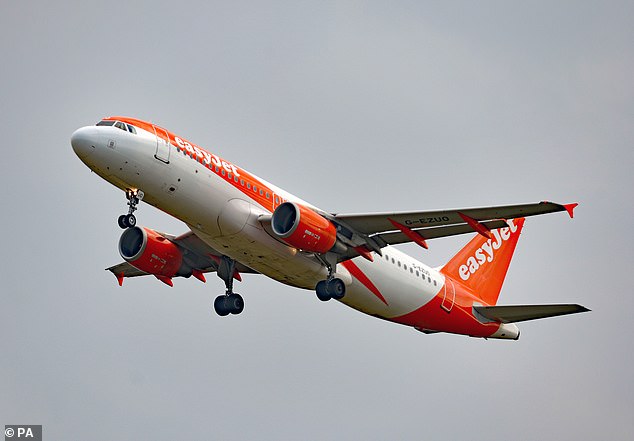 The incident happened last Friday on an easyJet flight from London Luton to Ibiza (file image)