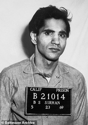 Sirhan was arrested for RFK's murder in 1968