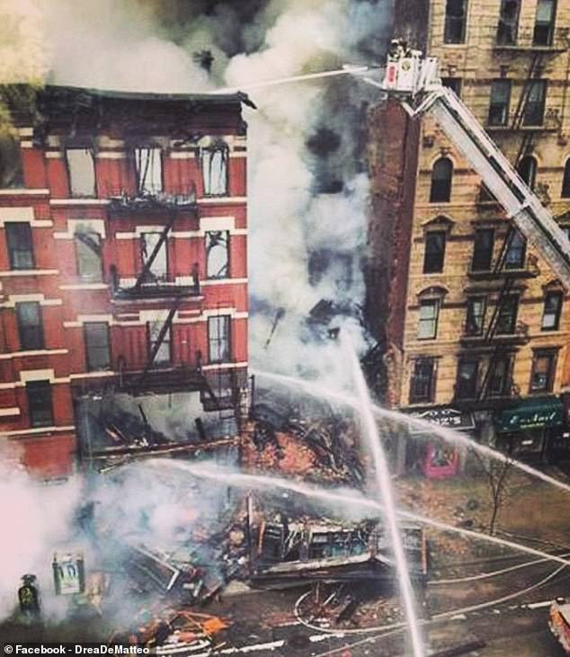 Her house in the East Village burned to the ground after a gas explosion