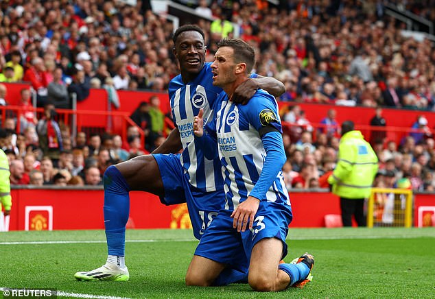 The Manchester legacy of goalscorer Danny Welbeck (left) gave the crowd powerful ammunition