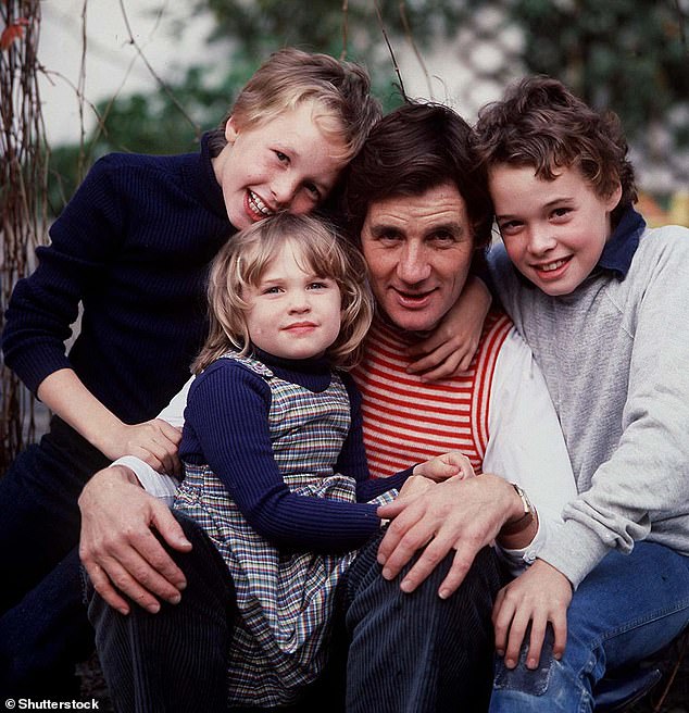 During their 57-year marriage, the childhood sweethearts had three children together: Thomas, 54, William, 52, and Rachel, 48 (photo in 1980)