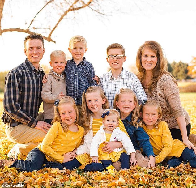 Cadence Eastin was with her parents, Quin and Natasha, and her seven siblings when the tragedy occurred.  The cadence is shown in yellow at the bottom left