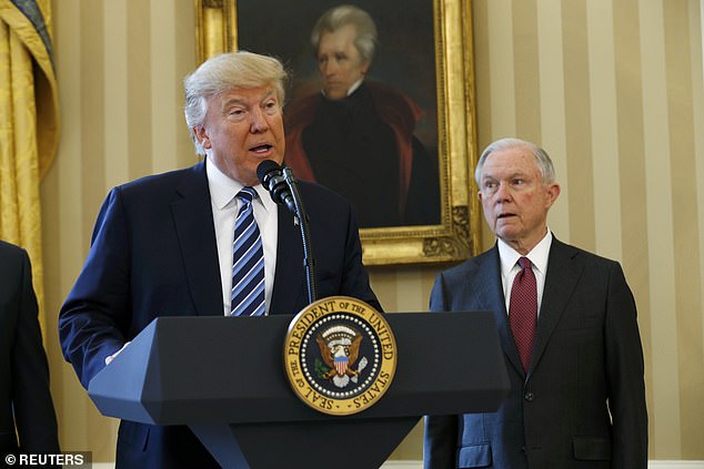 Trump publicly criticized Jeff Sessions, his attorney general, pictured at the White House in February 2017