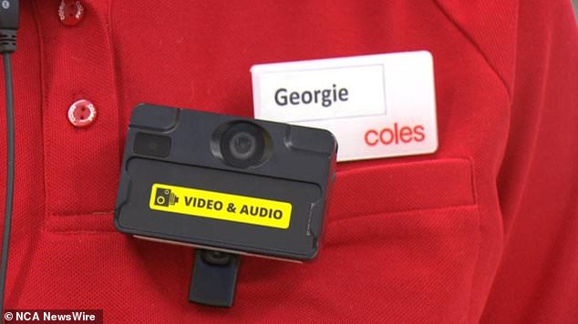 Store staff will wear the new cameras to combat theft and violence in Coles stores