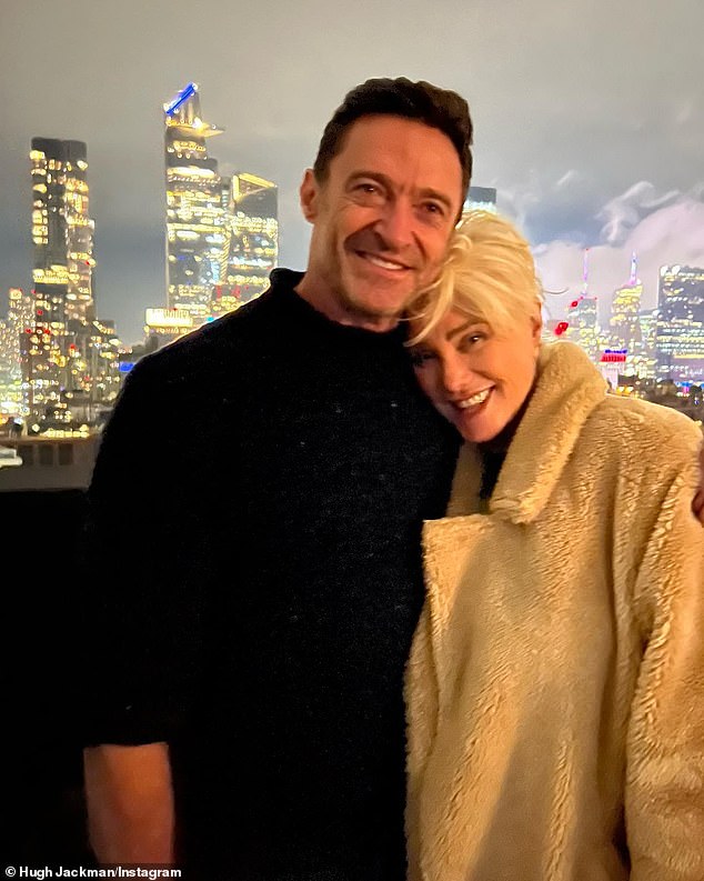 April marked the couple's 27th wedding anniversary and the Wolverine star posted a gushing tribute to his wife (including this recent photo of the couple)