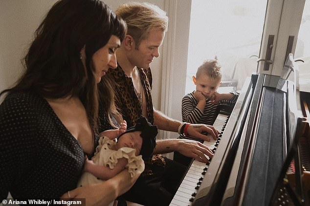 Family matters: The Canadian rocker and his wife are the proud parents of two children: son Lydon, three, and daughter Quentin, six months