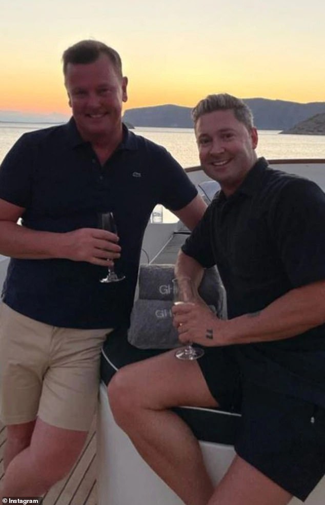 The pair will reportedly join their friend, celebrity accountant Anthony Bell (left) on his superyacht in Nice, southern France