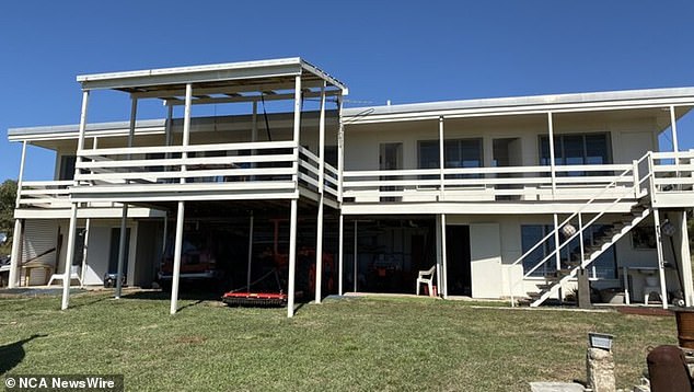 Temple Island is for sale for $1.7 million, with a house (pictured) already built on the land