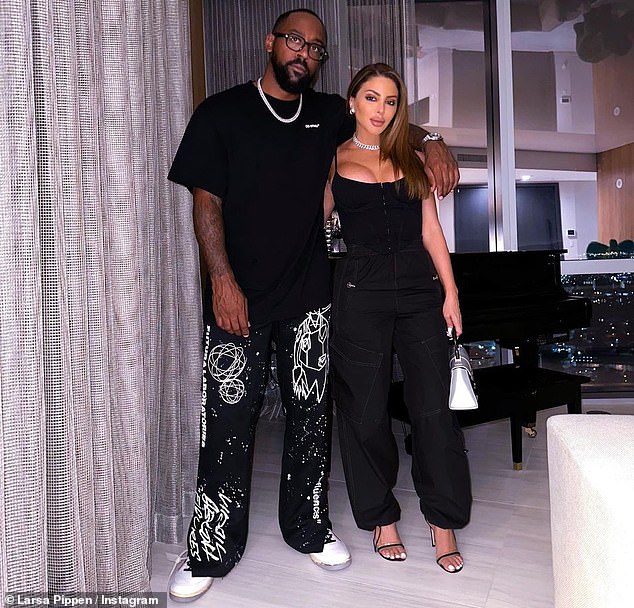 Sparking rumors: Pippen was pictured wearing a sparkling ring on her left ring finger last August, leading many to believe her partner had popped the question