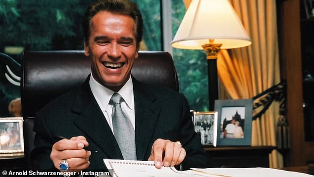 Political ambitions: After a hugely successful acting career, Schwarzenegger served as the 38th governor of California from 2003 to 2011