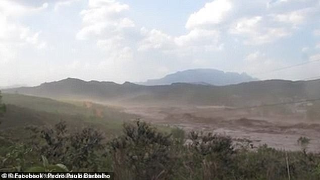 On November 5, 2015, millions of cubic meters of iron ore mine waste burst from a BHP dam (pictured) in Brazil, killing 19 people.