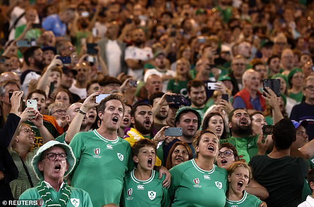 But rugby took over for a day as Ireland defeated Tonga 59-16 to record their second win