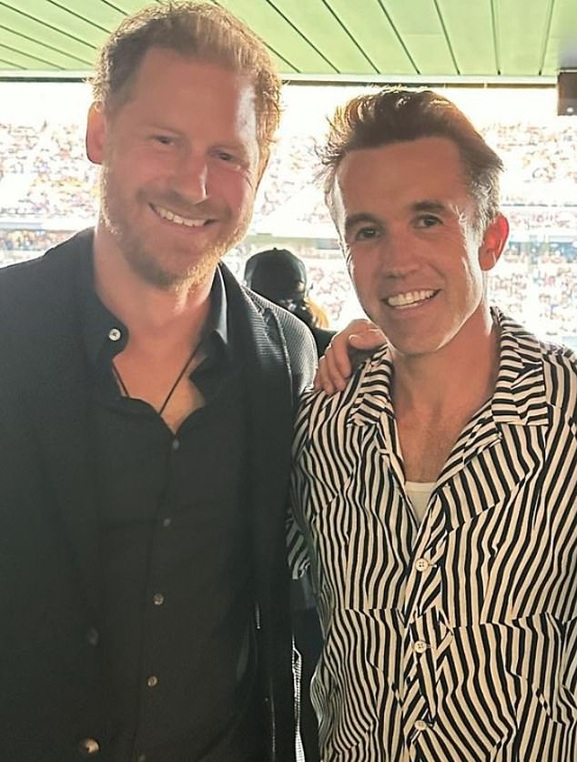 Harry recently went to LAFC and was pictured with Rob McElhenney