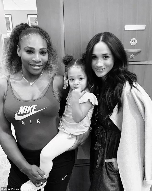 Meghan is also good friends with Serena Williams and has shared photos with her