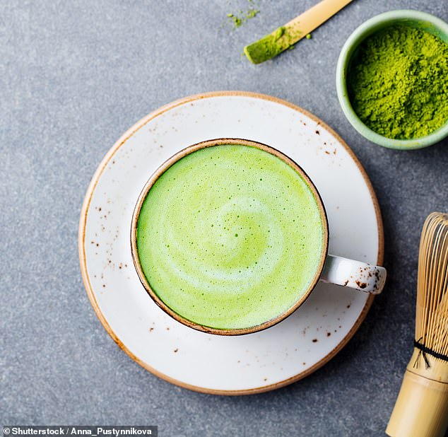 Matcha, a finely ground powdered version of green tea, has skyrocketed in popularity on TikTok (6.4 billion views).  Stock image used