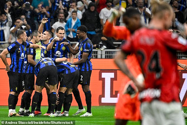 There were contrasting emotions at San Siro as Inter defeated their rivals for the fifth time in a row