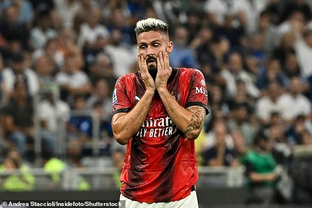 Milan were humiliated by the home side as attackers, including Olivier Giroud, could not get off the goal line