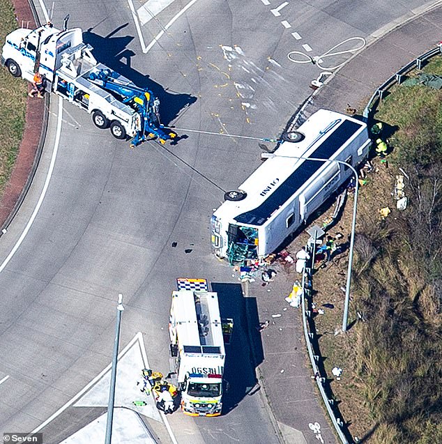 Ten died in the bus crash when it rolled onto Wine Country Drive near the Hunter Expressway exit about 11.30pm on June 11 while transporting guests from a wedding at the Wandin Valley winery.