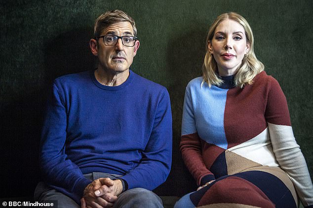 In an interview with Louis Theroux, pictured with Ms Ryan last year, the comedian claimed she told the man 'to his face' that he was a sexual predator.