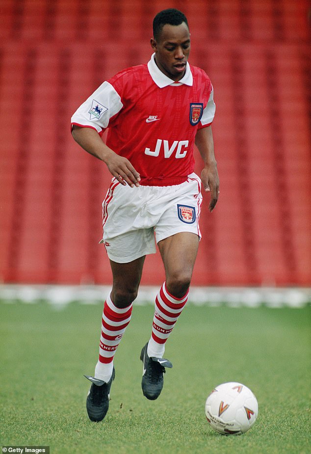 Athlete: Ian played for Crystal Palace in 1985 and 1992 before joining Arsenal and later West Ham United.  He also earned 33 caps for the England national team and scored nine international goals (pictured in 1994)