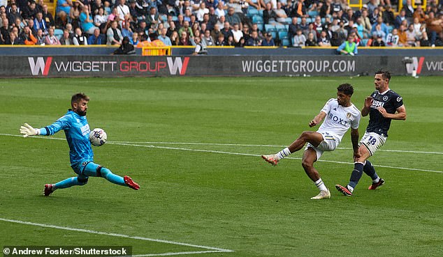 Georginio Rutter scored a third goal for Leeds just after they had doubled their lead