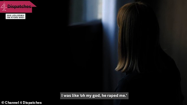 The allegations, which Brand denies, include the alleged rape of a woman (pictured from Channel 4's Dispatches trailer, airing later tonight)