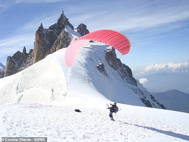 Now the mother of three and grandmother of four has been paragliding for more than 15 years and has 1,300 flights to her name