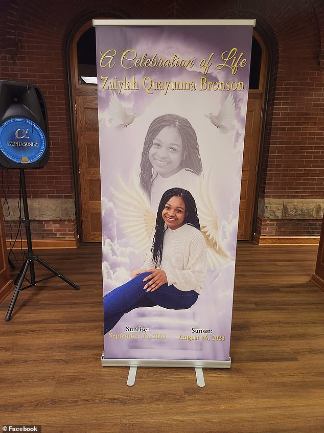 Bronson's loved ones celebrated life in the teen's honor.  Her godmother raised more than $16,000 to help with funeral costs