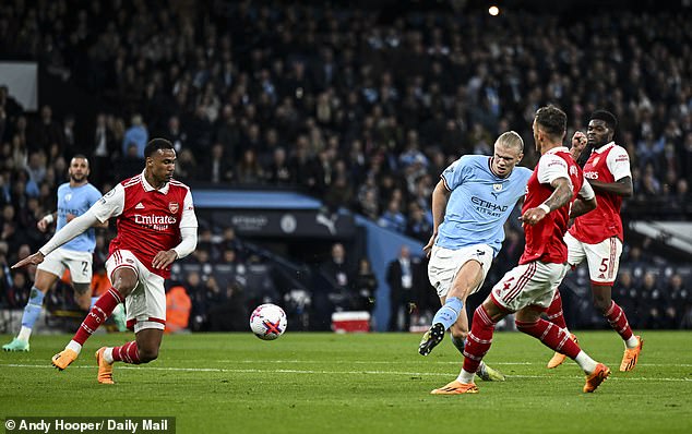 Arsenal led City by eight points on April 1 last season, but fell 4-1 at the Etihad three weeks later and ultimately lost the title by five points.