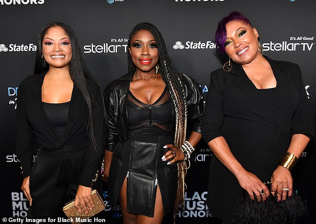 Girl power: 702 consisting of the Grinstead sisters and Kameelah Williams;  (L-R) Irish, Meelah Williams and LaMisha Grinstead pictured in 2019