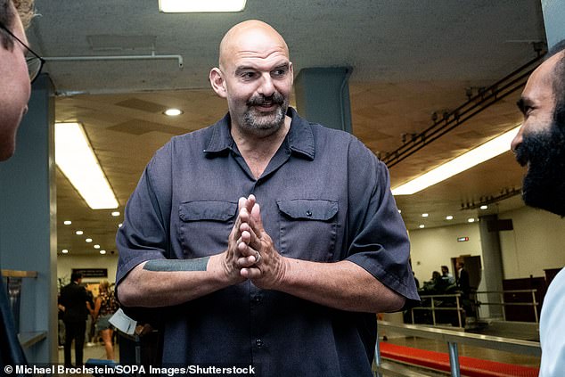 Fetterman, like Schumer, a Democrat, often causes a stir among those following the action on Capitol Hill by appearing in a hooded sweatshirt and shorts, although Republicans like Ted Cruz have also been spotted in sweats before.