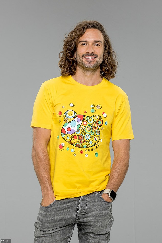 Busy Man: National PE teacher Joe Wicks took time out from training to help with the campaign