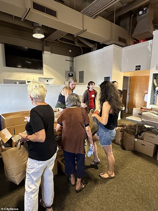 Ivanka Trump also visited a Lahaina church that serves as a food pantry