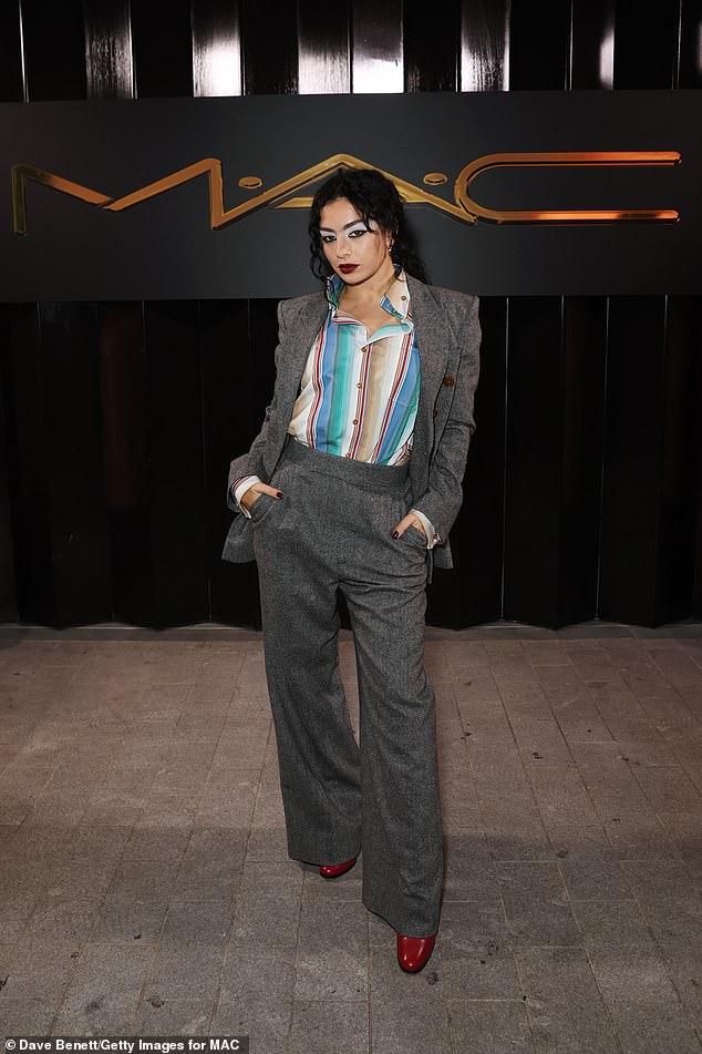 Oozing Style: Charli XCX also attended the event and wore a typically edgy look