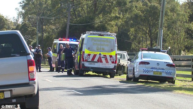 Emergency services were called to the scene around 7.30am on Monday