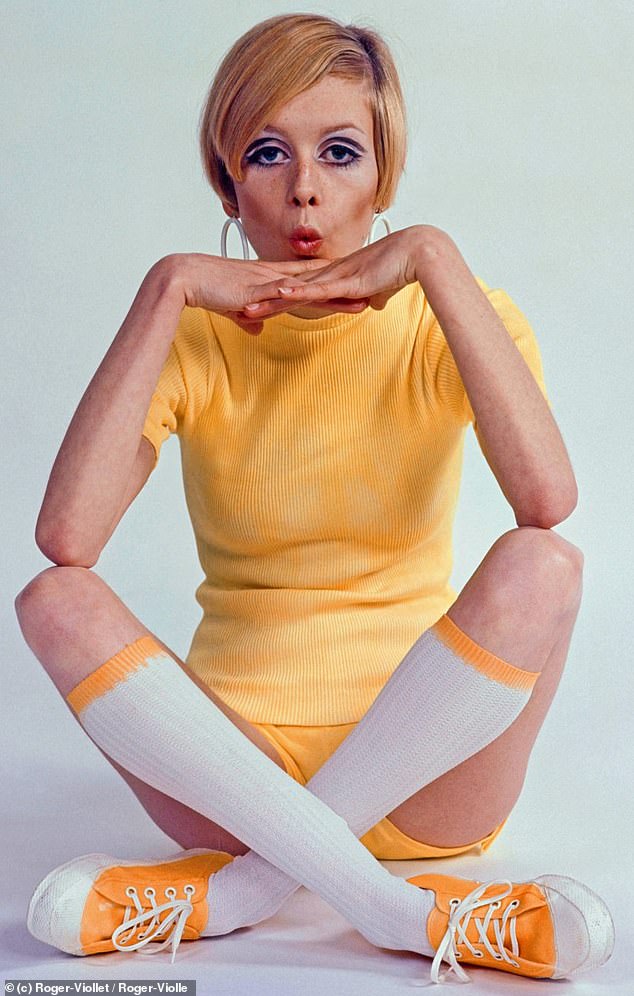 Model looks good: She was catapulted to superstardom as the face of the swinging Sixties (pictured in 1965)