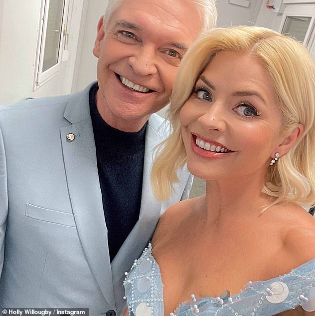 Awks: The slew of photos comes after Phillip Schofield mysteriously deleted some photos of the couple from his Instagram account