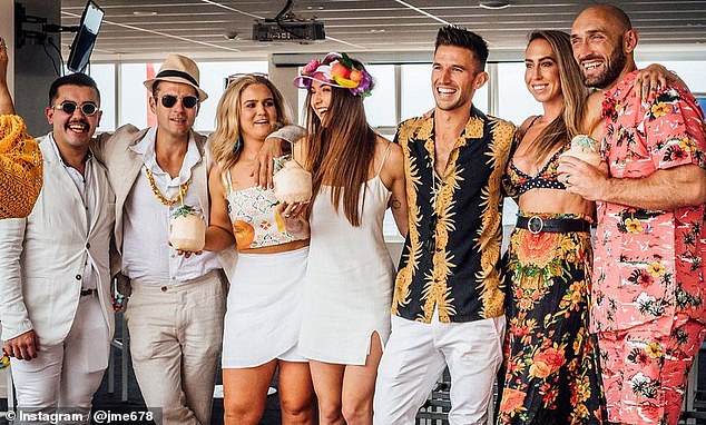 F45 Opulent Group founders' party with gym members aboard a boat in Sydney Harbor in 2019, when the franchise was riding high before the stock market massacre