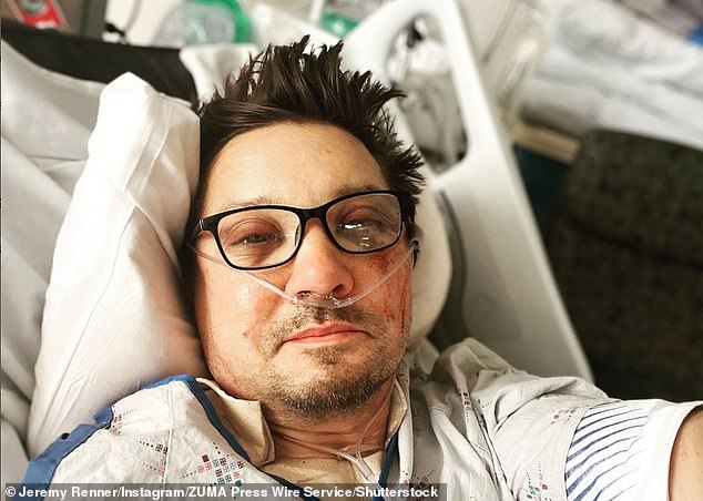 Horrifying: Just hours after ringing in the New Year 2023, Renner's chest was crushed and his upper body collapsed when he was pulled under a seven-ton snow plow near his Lake Tahoe home