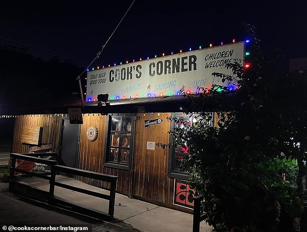The incident happened Wednesday evening around 7:30 PM at Cook's Corner, a bar in Trabuco Canyon, California.