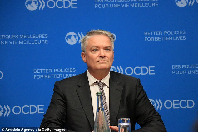 The lawyer, who hosted the TV show Hypotheticals in Australia in the 1980s, was referring to former Liberal Finance Minister Mathias Cormann (pictured) who would become OECD Secretary General in 2021.