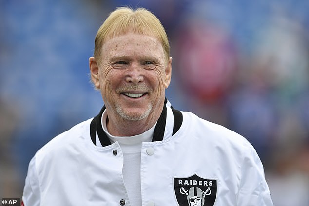 Raiders owner Mark Davis is seen before the Raiders' game at the Buffalo Bills on Sunday