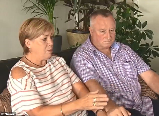 Rod Patterson (pictured recovering with his wife Maree a week after the 2018 Bourke Street attack) is among the victims and their families claiming compensation