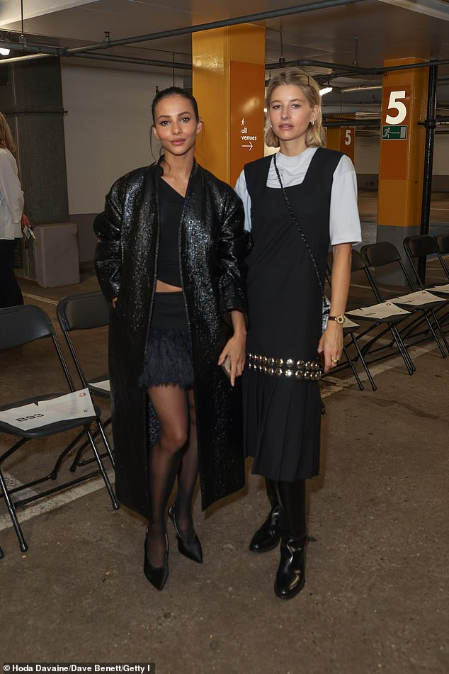 Here come the girls!  Francesca Hayward and former Made In Chelsea star Phoebe Lettice-Thompson were also in attendance