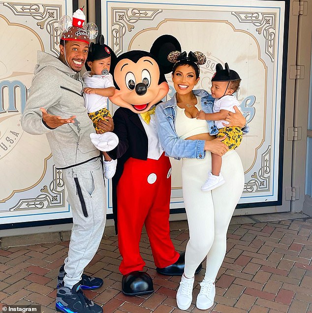 Day at Disney: The father of 12 joined Abby and twins Zion and Zillion at Disneyworld last year to celebrate the twins' birthday