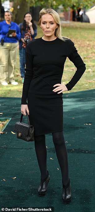 Chic: Patsy, who recently revealed she's been on a 'break-up diet' since split from Patric, showed off her slim physique