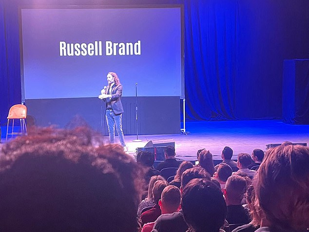 Brand performed at the Troubadour Wembley Park Theater on Saturday, hours after The Sunday Times published its first article about the allegations against him.  He opened the show by saying there were 'things I can't talk about'