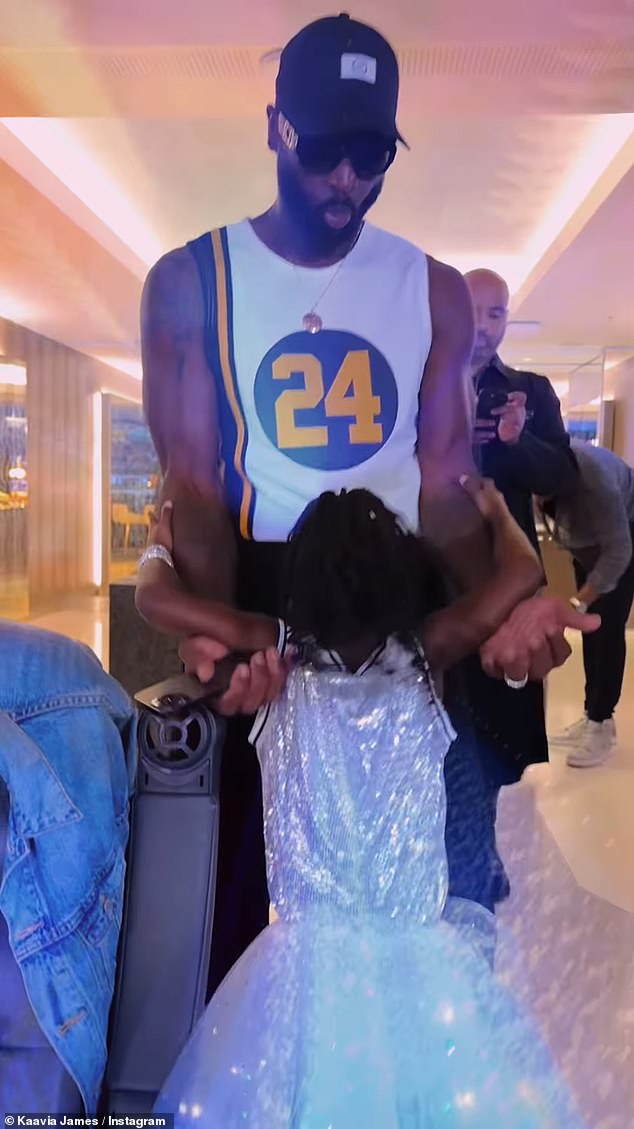 Sweet in Silver: Dwyane Wade and Gabrielle Union's youngest daughter rocked a cute silver ensemble for her birthday concert during the Renaissance World Tour