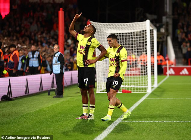 Lyle Foster scored what looked to be the winner before the match was ruled out for handball