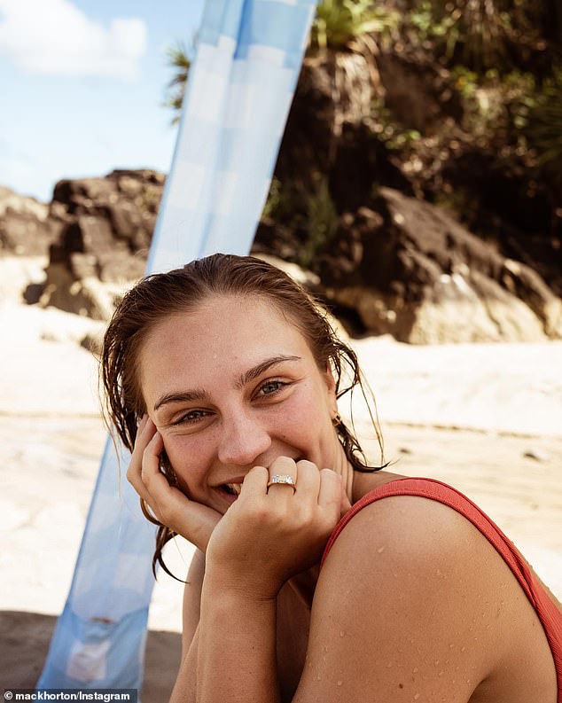 Horton and Walter announced their engagement in January 2022, with the swimmer sharing a stunning photo to his Instagram page of Walter beaming as she showed off her stunning diamond engagement ring from the trilogy.